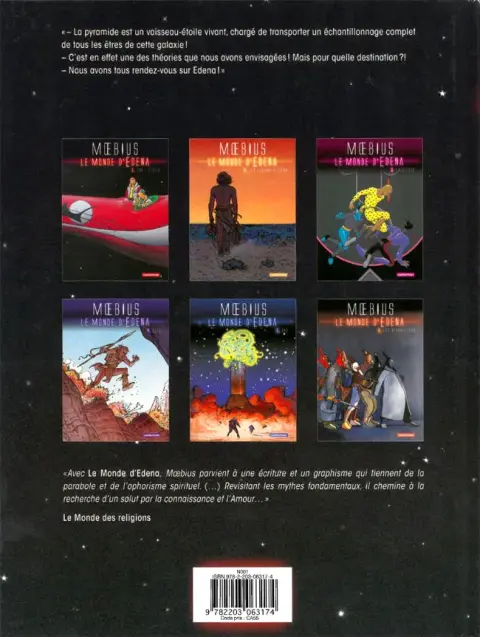 Verso de l'album Le Monde d'Edena Tome 1 Sur l'étoile