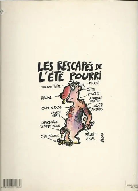 Verso de l'album Vive les vacances !