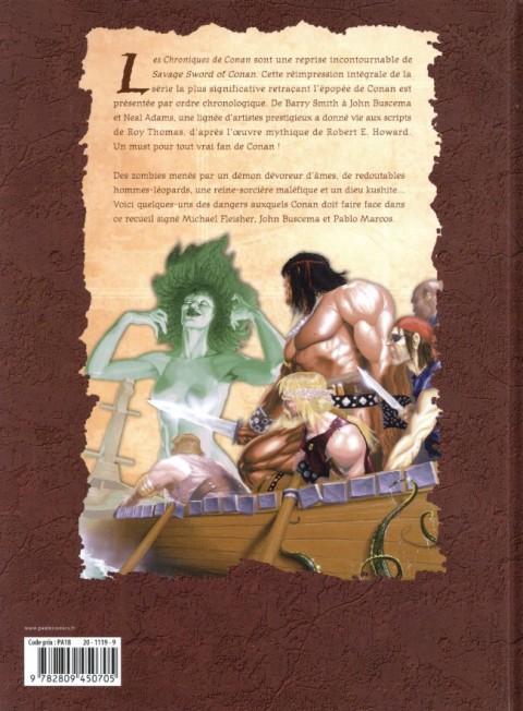 Verso de l'album Les Chroniques de Conan Tome 17 1984 (I)