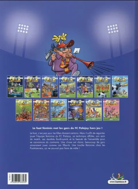 Verso de l'album Les Foot-maniacs Tome 13