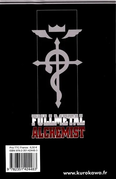 Verso de l'album FullMetal Alchemist Tome 22