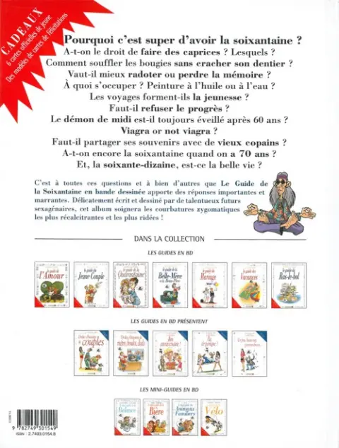 Verso de l'album Le Guide Tome 25 Le guide de la soixantaine