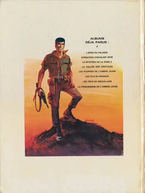 Verso de l'album Bob Morane Tome 14 La prisonnière de l'ombre jaune