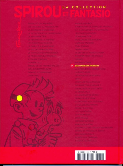 Verso de l'album Spirou et Fantasio La collection Tome 31 Des haricots partout