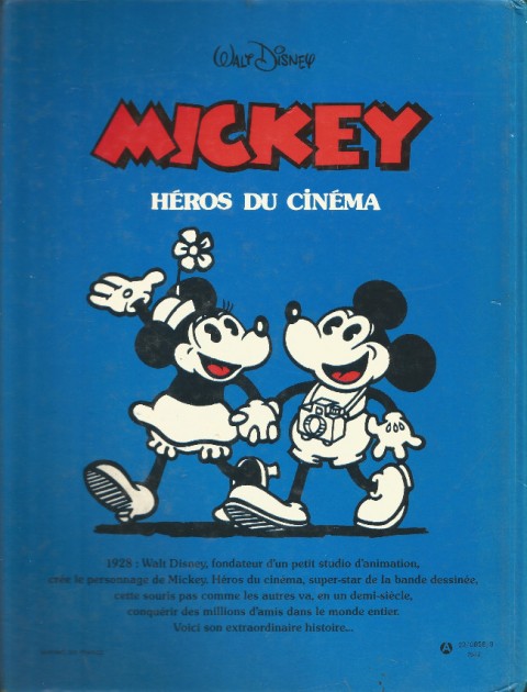 Verso de l'album Mickey héros du cinéma