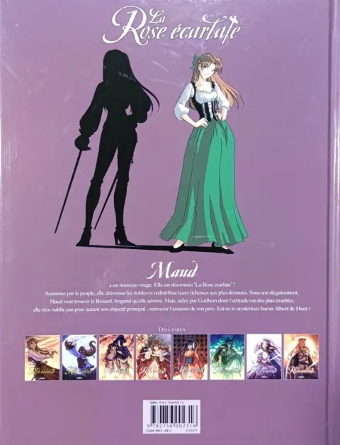 Verso de l'album La Rose écarlate Tome 2 Je veux que tu m'aimes !