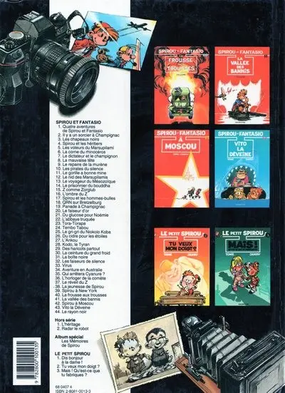 Verso de l'album Spirou et Fantasio Tome 11 Le gorille a bonne mine