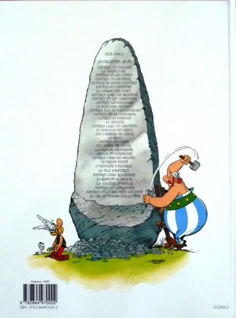 Verso de l'album Astérix Tome 25 Le grand Fossé