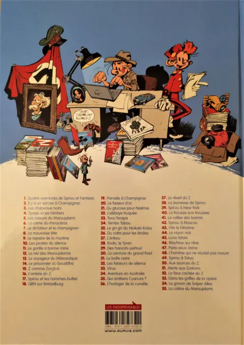 Verso de l'album Spirou et Fantasio Tome 16 L'ombre du Z