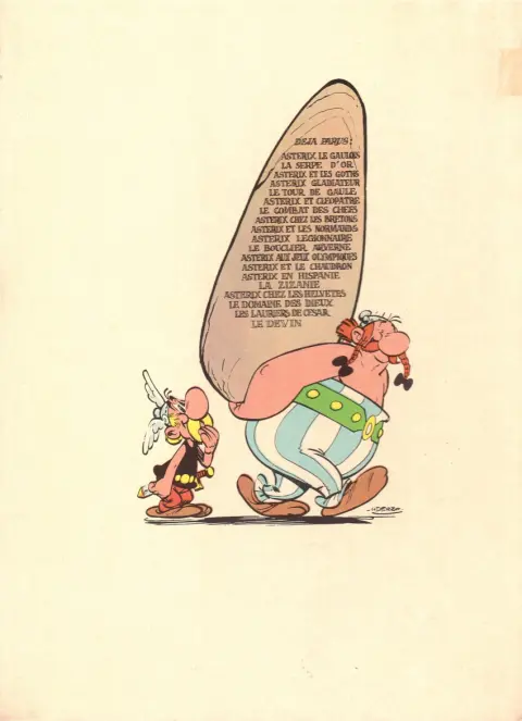 Verso de l'album Astérix Tome 18 Les lauriers de César