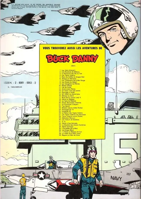 Verso de l'album Buck Danny Tome 16 Menace au nord