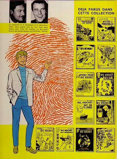 Verso de l'album Ric Hochet Tome 13 Les compagnons du diable