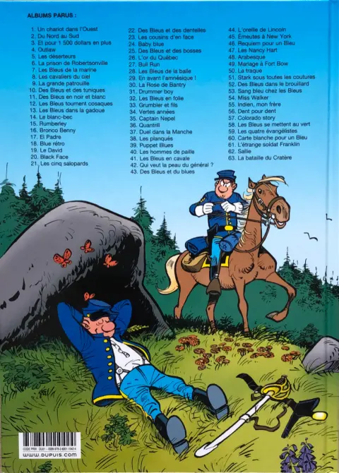 Verso de l'album Les Tuniques Bleues Tome 21 Les cinq salopards