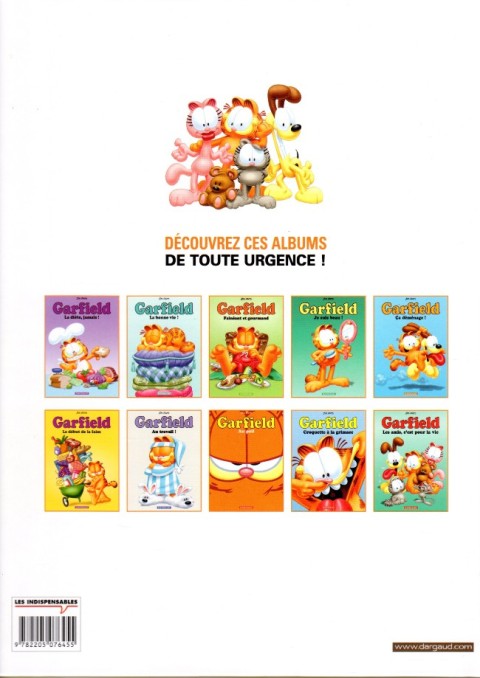 Verso de l'album Garfield Tome 34 Garfield mange plus vite que son ombre