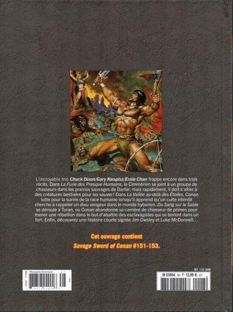 Verso de l'album The Savage Sword of Conan - La Collection Tome 48 La furie des presque humains