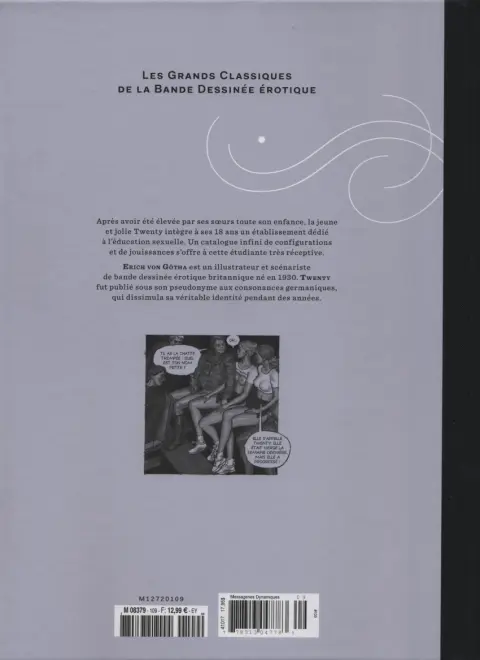 Verso de l'album Les Grands Classiques de la Bande Dessinée Érotique - La Collection Tome 109 Twenty - Tome 1