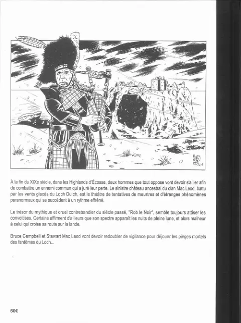 Verso de l'album Spirits of Scotland 1 Les Fantômes du Loch