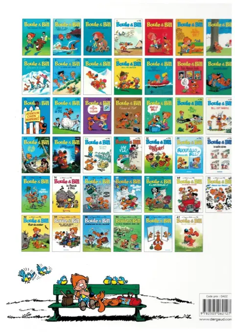 Verso de l'album Boule & Bill Tome 36 Flair de cocker