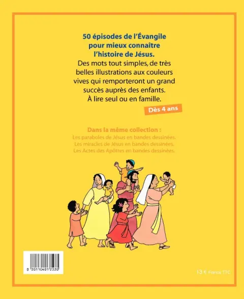 Verso de l'album L'Évangile pour les enfants