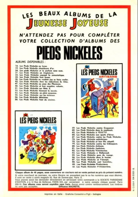 Verso de l'album Bibi Fricotin 2e Série - Societé Parisienne d'Edition Tome 56 Bibi fricotin chez les aztèques