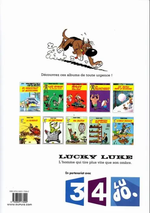 Verso de l'album Lucky Luke Tome 31 Tortillas pour les Dalton