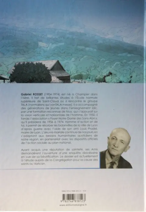 Verso de l'album Gabriel Rosset Fondateur du Foyer Notre-Dame des Sans-Abri de Lyon