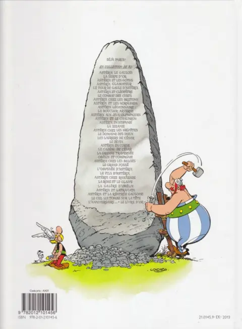 Verso de l'album Astérix Tome 13 Astérix et le chaudron