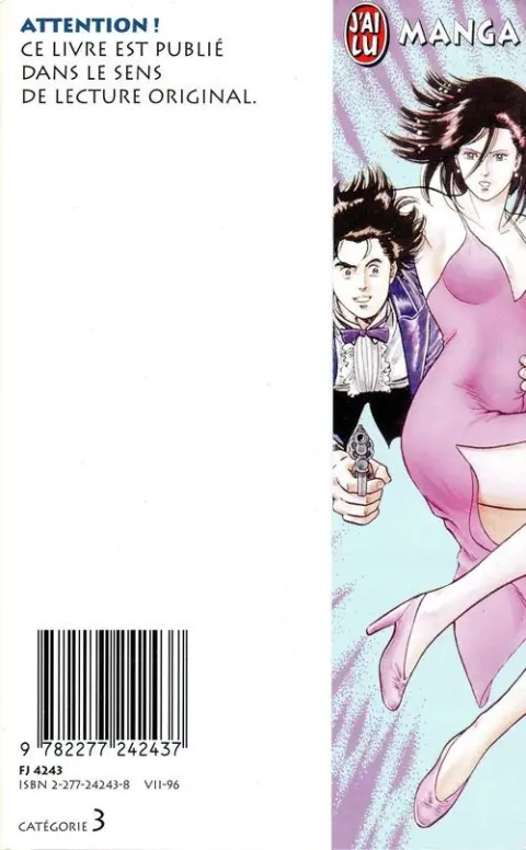 Verso de l'album City Hunter - Nicky Larson 5 Un sur mille