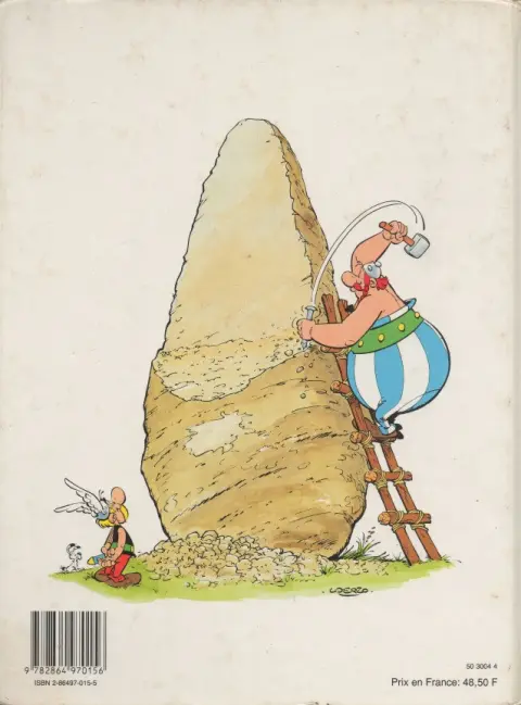 Verso de l'album Astérix L'Album du film Astérix et la Surprise de César