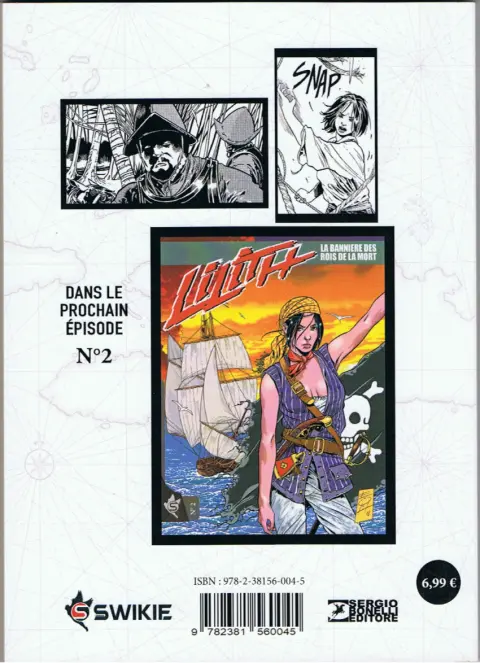Verso de l'album Lilith N° 1 Le signe du criquet