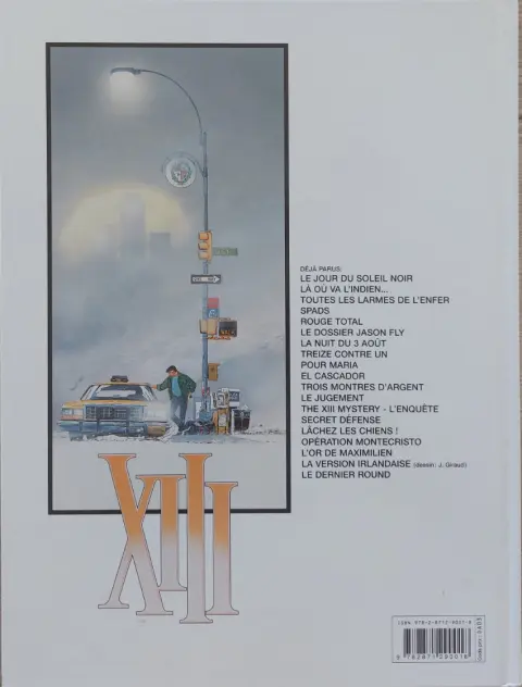 Verso de l'album XIII Tome 2 La où va l'indien...