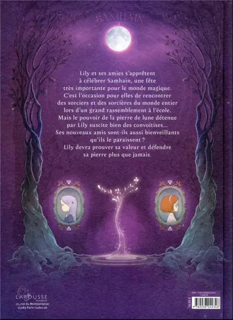 Verso de l'album Lily Medialuna 2 Le Tournoi de sorcellerie