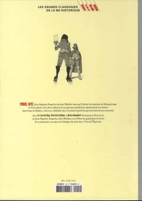 Verso de l'album Les grands Classiques de la BD Historique Vécu - La Collection Tome 143 Le fou du Roy - Tome VII : Le Secret de Polichinelle