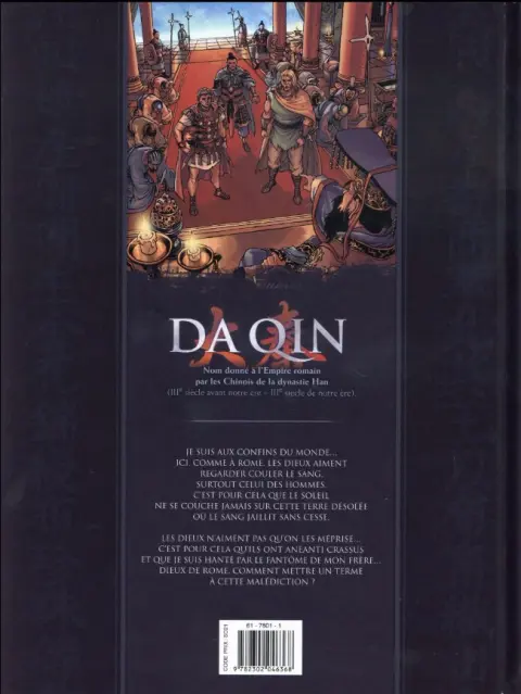 Verso de l'album Da Qin Tome 1 L'âge de fer