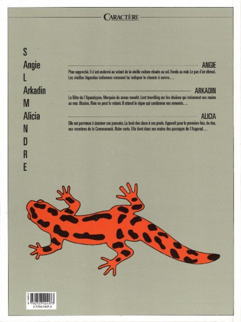 Verso de l'album Les Enfants de la Salamandre Les Enfants de la Salamandre - L'intégrale