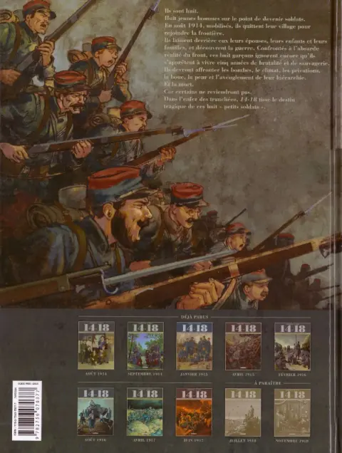 Verso de l'album 14-18 Tome 8 La caverne du dragon (Juin 1917)