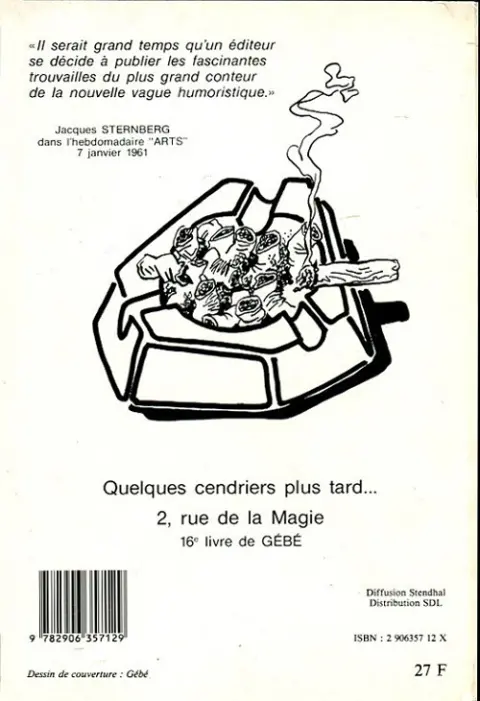 Verso de l'album 2, rue de la magie