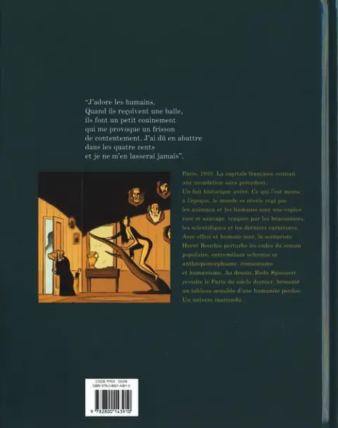 Verso de l'album Hélas