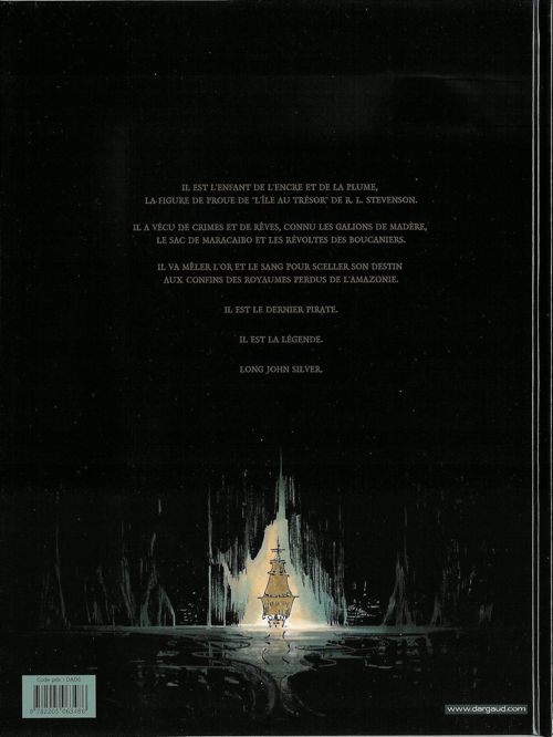 Verso de l'album Long John Silver Tome 3 Le labyrinthe d'émeraude
