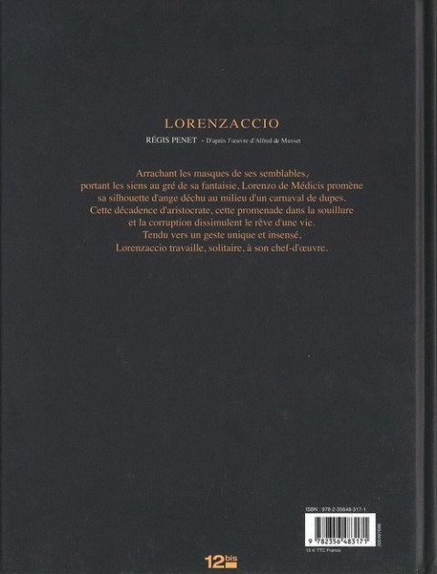 Verso de l'album Lorenzaccio