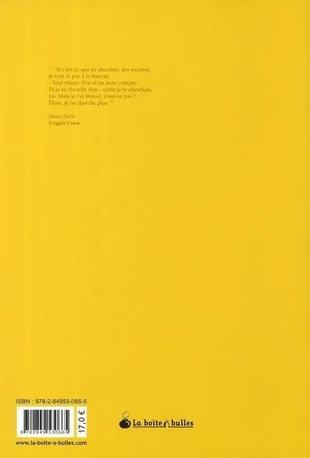 Verso de l'album La maison dans les blés