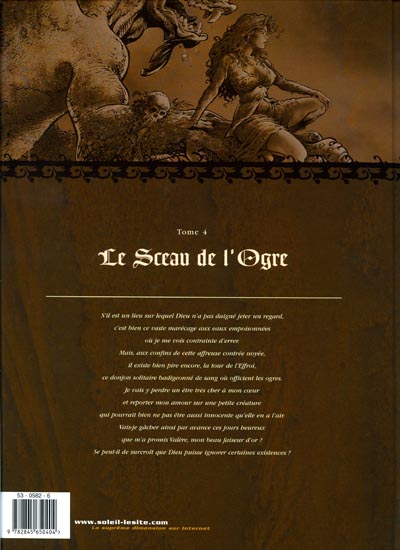 Verso de l'album Mortepierre Tome 4 Le sceau de l'ogre