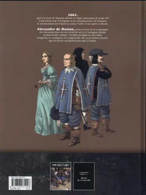 Verso de l'album Mousquetaire Tome 1 Alexandre de Bastan