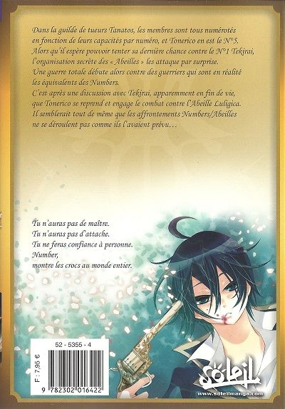 Verso de l'album Number Tome 4