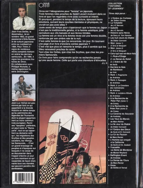 Verso de l'album Onna