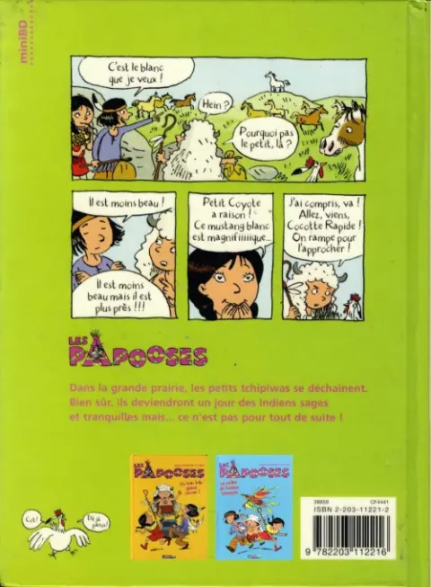 Verso de l'album Les papooses Tome 2 A la poursuite du chien géant