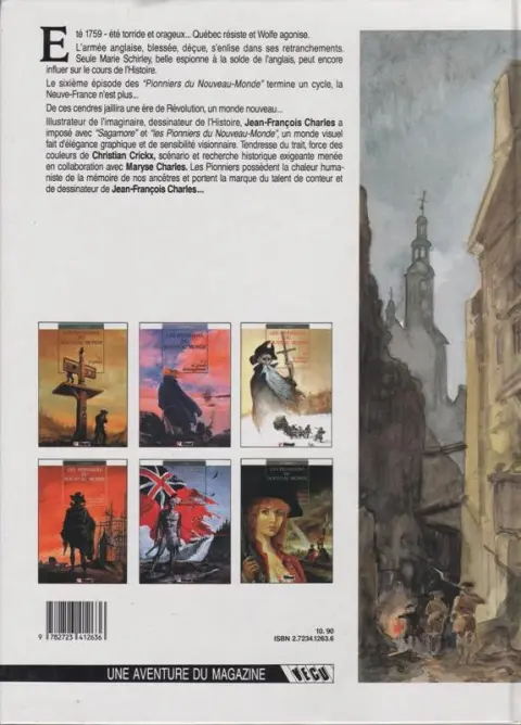 Verso de l'album Les Pionniers du Nouveau Monde Tome 6 La mort du loup