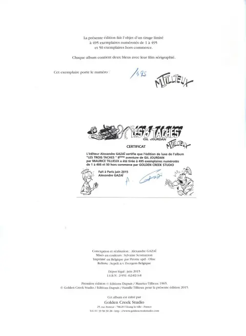 Autre de l'album Gil Jourdan Tome 8 Les 3 taches