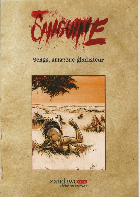Couverture de l'album Sanguine Senga, amazone gladiateur