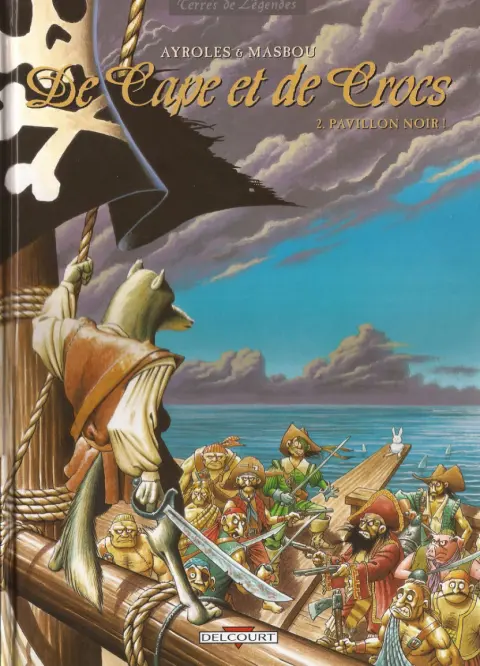 Couverture de l'album De Cape et de Crocs Tome 2 Pavillon noir !